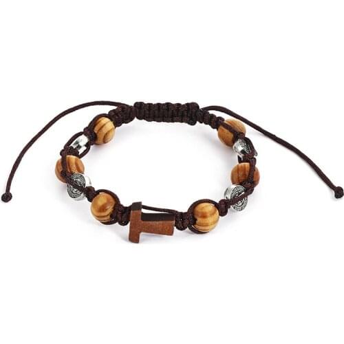 Jewelry 2020 Trend The Heart of Jesus Bracelet Crucifixion Statue Bracelet Catholic Gifts Virgin MaryZinc alloy