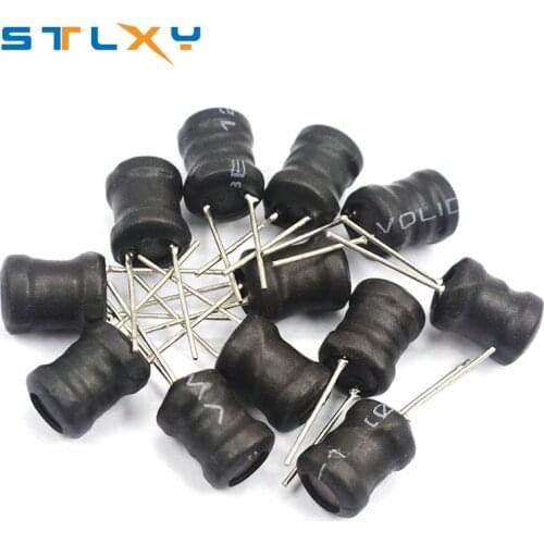 10PCS Power Inductor DIP 68mm 6X8mm 2.2UH 4.7UH 10uH 22uH 100uH 330uH 470uH 1MH 2.2MH 4.7MH 10MH Inductance 2 Pins 9X12/8X12MM