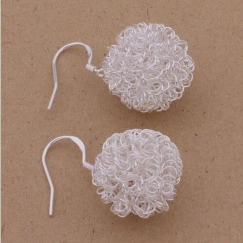 AE355 Hot sterling earrings , fashion jewelry , beautiful tennis /chyakzfa asaajjha silver color