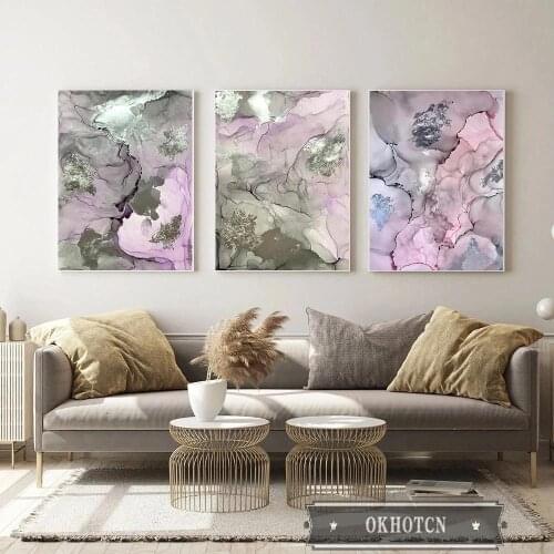Abstract Lilac Grey Line Diamond Painting DIY 5D Cross Stitch Full Square/Round Diamond Embroidery Mosaic Home Decoration