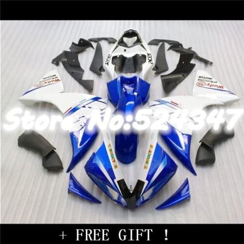 B ABS blue white Kit Fairing For YZF 1000 2010 YZFR 1 2009 YZFR1 11 10 09 Bodywork YZF R1 2011 fairing kits