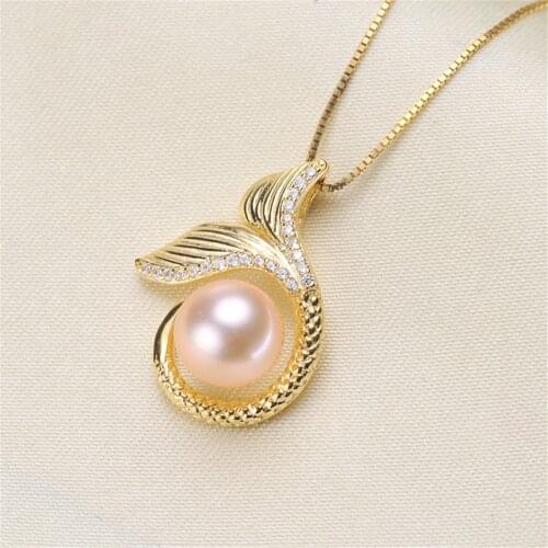 Jewelry Findings,Alloy Copper Silver/Gold Color Pendant Base Mussel Bead Pearl Mountings Settings diy Blank Jewelry Mountings