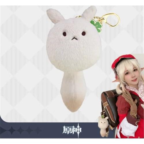 Genshin Impact Original Klee Dodoco Plush Keychain Cosplay Bag accessory DIY Handmade Plush Cartoon Keychain Toy klee gifts