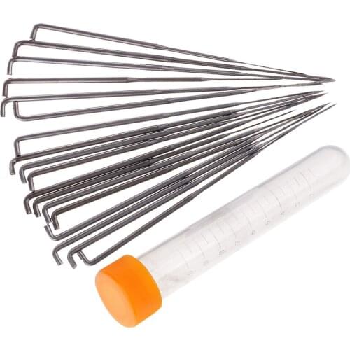 Fityle 18pcs Assorted Stitching Punch Needles Felting Needles with Storage Case