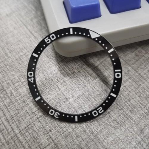 38mm Ceramic Bezel Insert Black For Seiko Watch Face Watches Replace Accessories For Submariner Automatic Mens Watch
