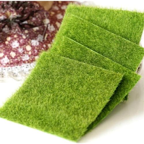 1pc 15x15cm Grass Mat Green Artificial Lawns Turf Carpets Fake Sod Home Garden Moss For home Floor wedding Decoration