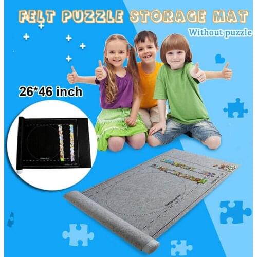 Puzzle Roll Up Mat Jigsaw Fun Game Storage Pad Blanket for Adults Fun 26x46inch BM88