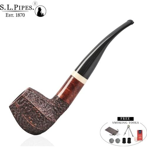 ▂ξ Smoker Pipe Eight Angle Design Briar Pipes Smoke Pipe High Quality Pipe Smoke With Free Smoking Tools Gift S