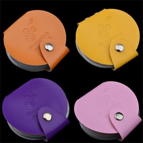 Hot sell 24slots Leather Nail Art Stamping Plate Case Bag Folder Nail Stamp Template Holder Album Storage Free Shipping