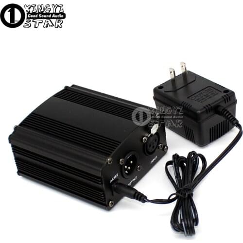 US Plug DC 48V Phantom Power Supply Condenser Microphone For Computer PC Laptop Wired Mic Broadcast Studio Recording Microphones