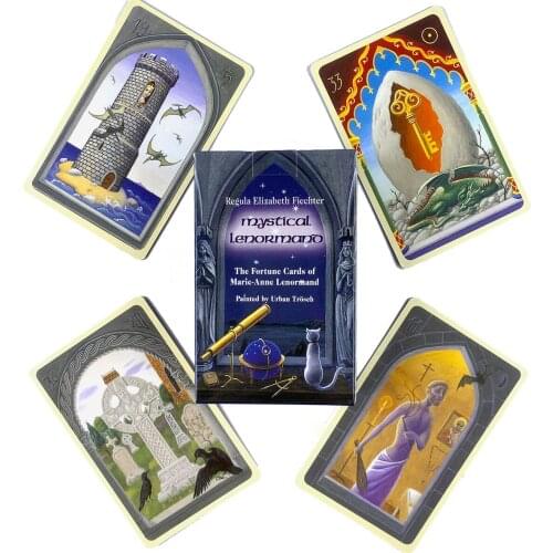 Mystical Lenormand Oracle Cards Leisure Party Table Game High Quality Fortune-telling Prophecy Tarot Deck With Guide Book