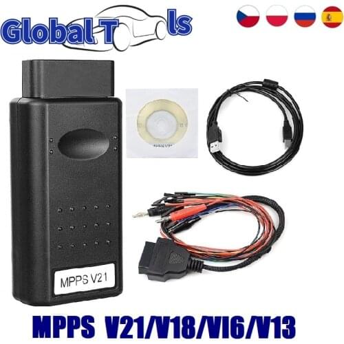 MPPS V21 MPPS Cable MPPS V21 ECU Flasher MPPS V18 V16 V13 ECU Chip Tuning Read&Write For RDC15 EDC16 EDC17