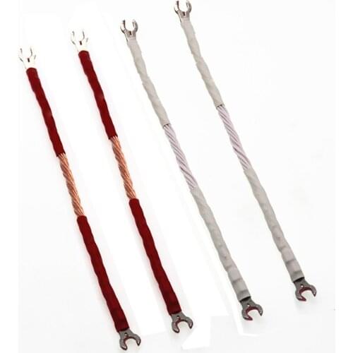 Set 20CM 12TC Speaker Cable, Jumper Cable, Audio Jumper Cable Bridge Cable, Hifi Audio Speaker Jumper Cable