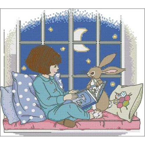 Read together patterns Counted Cross Stitch 11CT 14CT 18CT DIY Chinese Cross Stitch Kit Embroidery Needlework Sets home decor