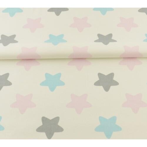 Booksew New Arrivals Light Color Stars Design Scrapbooking Sewing Hotel Bed Sheet Cloth Home Textile Patchwork Decoration Telas