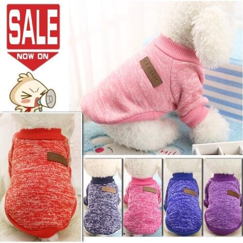 Clothing for Dogs Sweaters Pet Warm Dog Clothes Chihuahua Winter Cartoon Soft Clothing for Small Dogs Cat Pet Wweater Tshirt XS