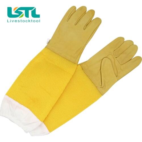 Beekeeping Sheepskin Gloves Anti-bee Anti-sting for Professional Apiculture Beekeeper Bee Keeping Tools 1 Pair