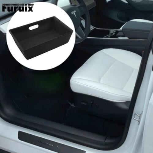 Suitable for Tesla Model Y Under-seat Storage Box Storage Storage Modification Car Interior Decoration Accessories