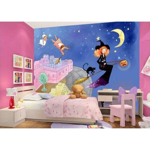 Custom papel DE parede infantil, space mural for children room sofa, the bedroom park wall waterproof fabric papel DE parede