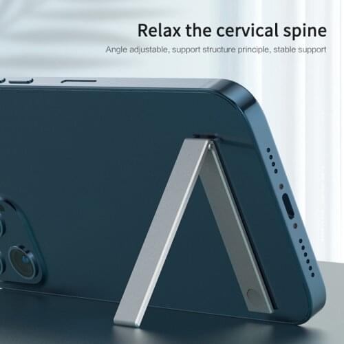 L Shaped Mobile Phone Holder Foldable Tablet Stand Aluminium Alloy Phone Bracket Stabilizer Invisible Holder For Phone/Ipad