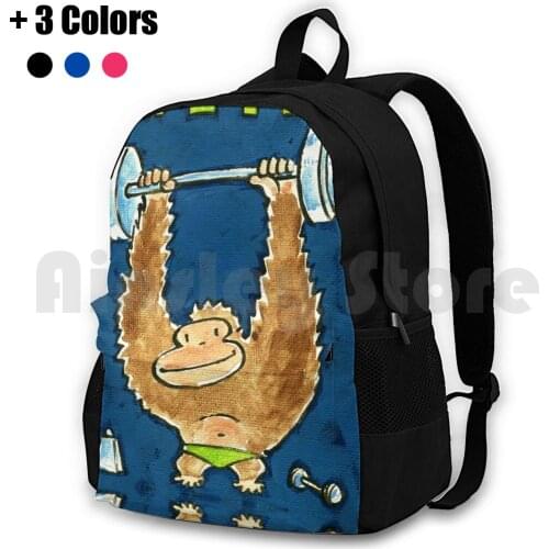 Gym Ape Outdoor Hiking Backpack Riding Climbing Sports Bag Health Exercise Sport Cartoon