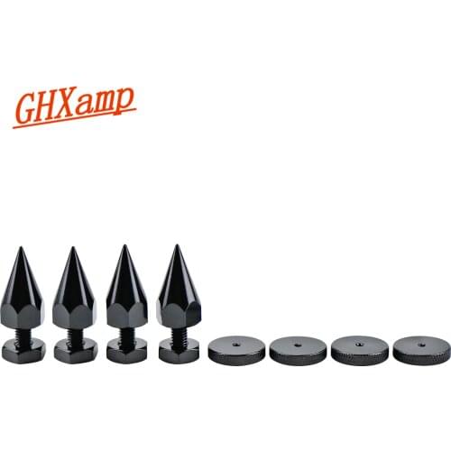 GHXAMP 4 Sets M6*40mm Speaker Stand Spikes Foot Pad For Subwoofer Bookshelf Speaker Suspension Amplifier CD Player Carbon Steel