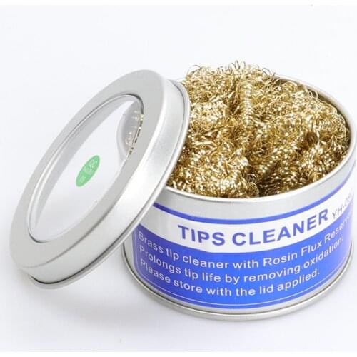 YH-08CWelding Head Cleaner Soldering Iron Clean Ball Rosin Copper Wire Ball Welding Tool For Soldering Station Iron Tip Cleaning