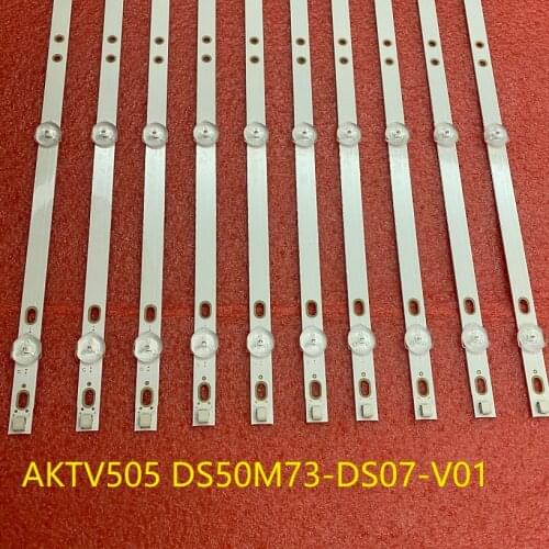 100pcs/lot LED Backlight bar for AKAI AKTV505 TI4910DLEDDS C50ANSMT-4K DS50M73-DS07-V01 DSBL-WG 2W2006-DS50M7301-01