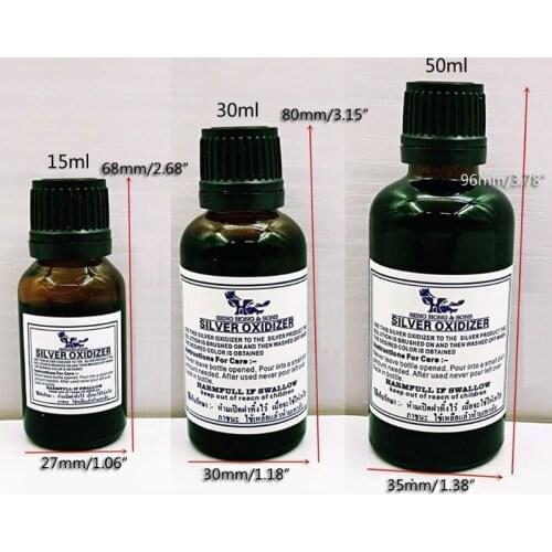 Silver Oxidizer SolutionSterling Blacken Gel Vintage Black Oxidized Jewelry Making Antique Liquid Extended Life Patina