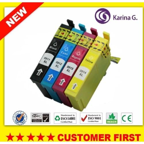 4PCS Compatible for T0911 T0912 T0913 T0914 ink cartridge suit For Epson Stylus C90,CX5500,CX5505 printer