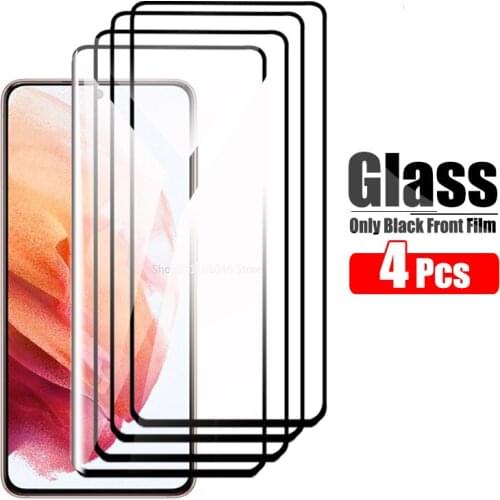 4 Pcs Screen Protector Glass For Samsung Galaxy S21 Plus Tempered Glass On For Samsung S21Plus S21 + Front Protective Film