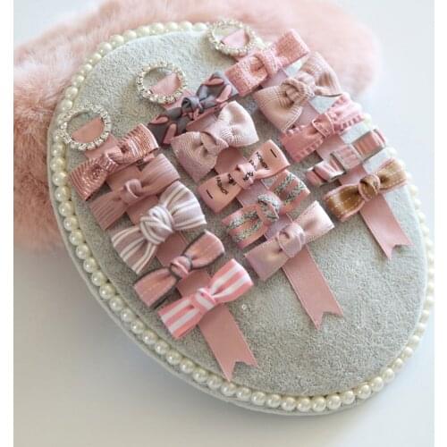 5 Pcs/Set Baby Hair Clips Striped Printed Kids Girl Hairpins Princess Bows Children Barrettes Clip Baby Hair Accessories