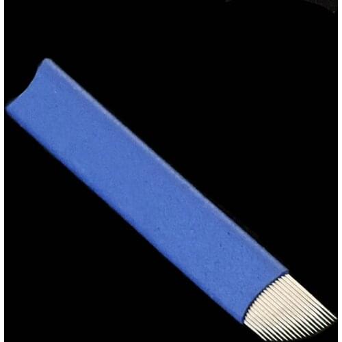 500 Pcs Lamina Tebori Red 18 Pin Flex 0.18mm 0.20mm Tattoo Needles Permanent Makeup By Free Shipping