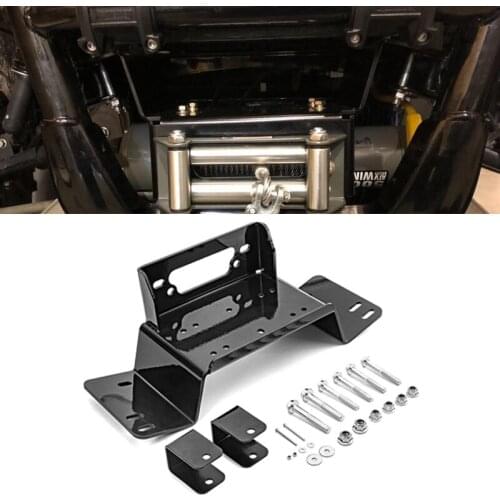 UTV Accessories For Honda Pioneer 700 700-4 2014-2020 Front Bumper Black Winch Mount Plate Kits