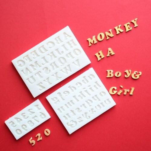 Alphanumeric Silicone Mold Fondant Mould Cake Decorating Tools Chocolate Gumpaste Molds, Sugarcraft, Kitchen Gadget