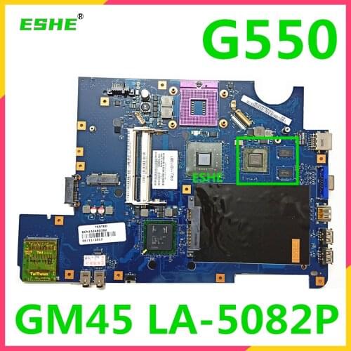 For Lenovo G550 Laptop Motherboard KIWA7 LA-5082P DDR3 GM45 Independent Graphics Card Motherboard 100% test work