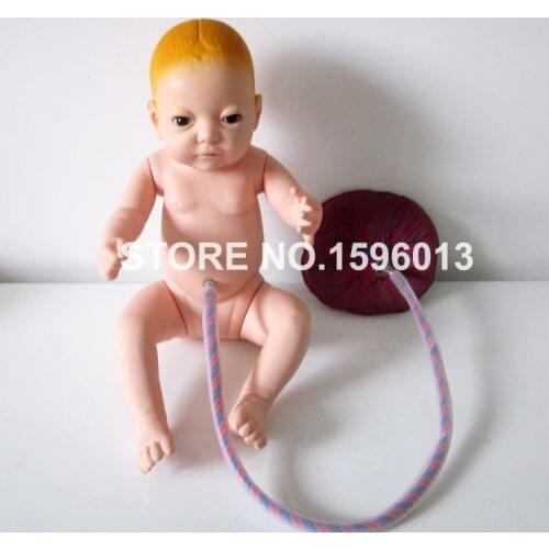 Neonatal Baby Nursing Model with Umbilical Cord and Placental Newborn Baby Doll