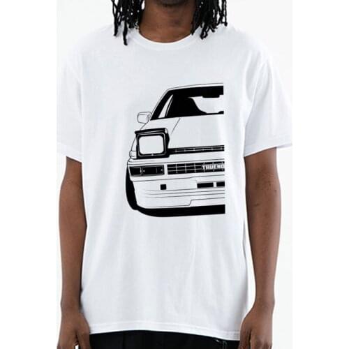 Japanese Anime Initial D AE86 Car Drift T shirt Fujiwara Tofu Shop Novelty Design Summer Man Funny 100% Cotton Tees