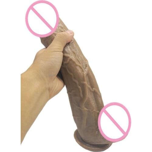 HOWOSEX 34*5.8cm Giant dildo realistic Oversized sucker huge big dildo vaginal Soft anal plug female masturbating sex toys