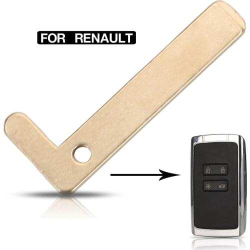 Kutery For Renault Espace Megane Talisman Kadjar Smart Card 4 Button Car Key Blade Emergency Insert Uncut Blanks Small Blade
