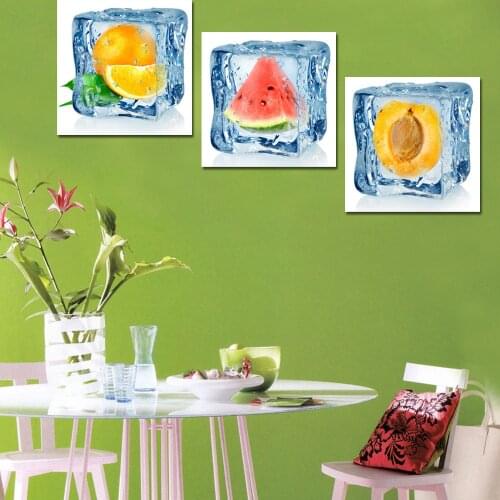 Creative Frozen Fruit Kitchen Room Painting Modern Landscape Bedroom Decoration Wall Art Canvas Picture Posters and Prints