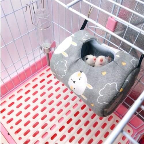 Hamster Beds Cages Life Nest Spring Little Pet Canvas Hammock Hedgehog Chinchilla Guinea Pig Hanging House Small Animal Products