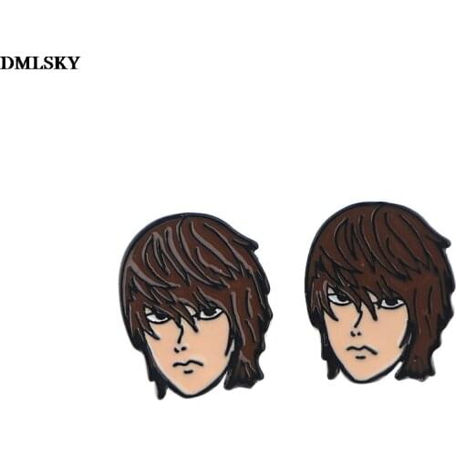 MD091 DMLSKY Anime Boy Punk Creative theme Earrings Jewelry Stud Earring Pendant for Kids Gifts