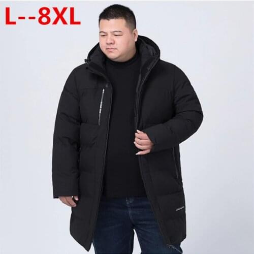 10XL 8XL 6XL High Quality Parka Men Winter Long Jacket Men Thick Cotton-Padded Jacket Mens Parka Coat Male Fashion Casual Coats