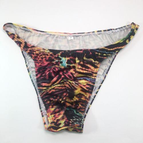Mens String Bikini G3774 Narrow Waist multi color leopard printed