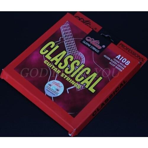 Classical Guitar Strings Set 6-string Classic Guitar Clear Nylon Alice A108 Drop Shipping