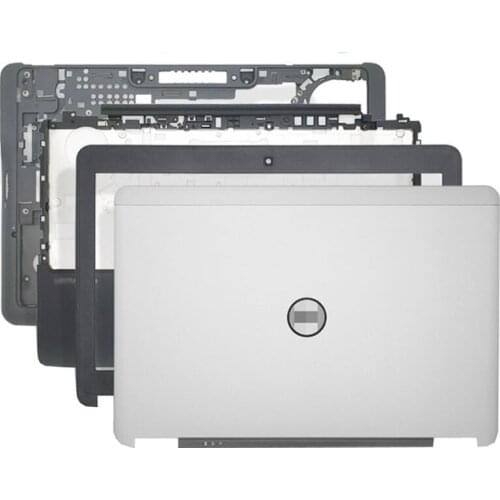 NEW Laptop LCD Back Cover/LCD Front Bezel/Palmrest/Bottom Door Cover For Dell E7240 0WRMNK WRMNK AM0VM000701 Top Case Silver