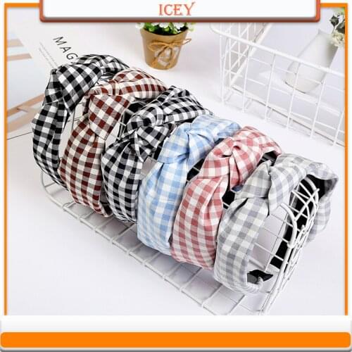 6pcs Cloth Bow Wide-Brimmed Headband Pressure Hairpin Hair Band For Women Girls & Teens Headwear Tools Lady Knotted Hairbands