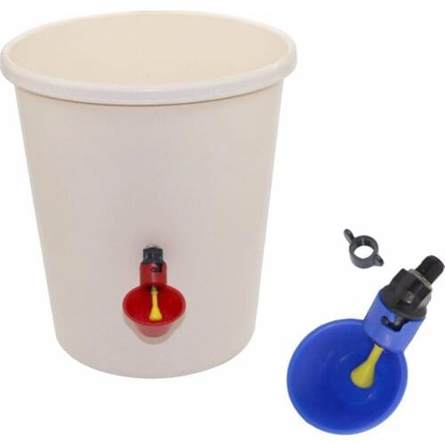 Chicken Drinking Cup Automatic Drinker Chicken Feeder Plastic Poultry Water Drinking Cups Easy Installation With Screws