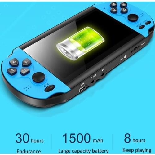 OUTMIX X7 Handheld Game Console 4.3 inch Screen MP4 Player Video Games Retro Real 8GB Support for PSP Game Camera Video E-book